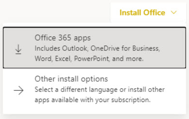 Install Office link